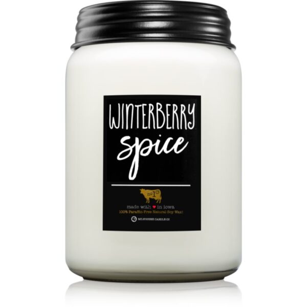Milkhouse Candle Co. Farmhouse Winterberry Spice lumânare parfumată 737 g-ro