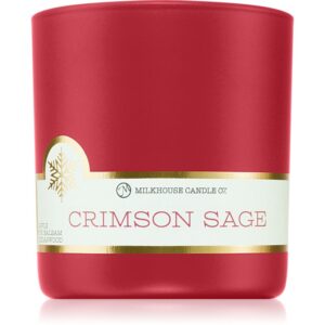 Milkhouse Candle Co. LE Winter Crimson Sage lumânare parfumată 226 g-Țena