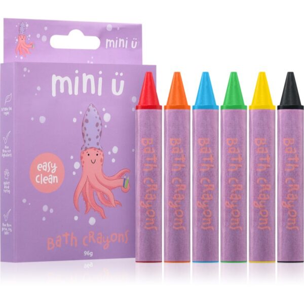 Mini-U Bath Crayons creioane colorate pentru baie 6x96 g-Țena