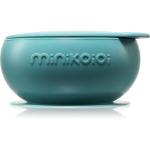 Minikoioi Bowl Aqua Green bol din silicon cu ventuză 1 buc-ro