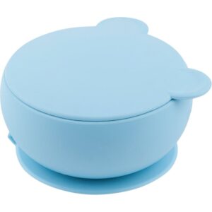 Minikoioi Bowl Blue bol din silicon cu ventuză 1 buc-Țena