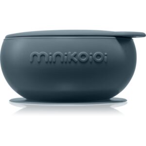 Minikoioi Bowl Deep Blue bol din silicon cu ventuză 1 buc-Țena