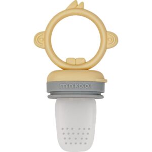 Minikoioi Feeder Teether Grey/ Yellow suzetă pentru alimentare 1 buc-ro
