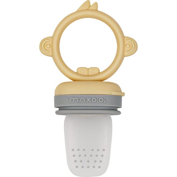Minikoioi Feeder Teether Grey/ Yellow suzetă pentru alimentare 1 buc-ro