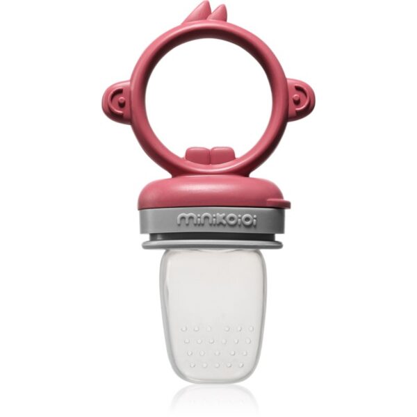 Minikoioi Feeder Teether Velvet Rose / Powder Grey suzetă pentru alimentare 1 buc-Țena