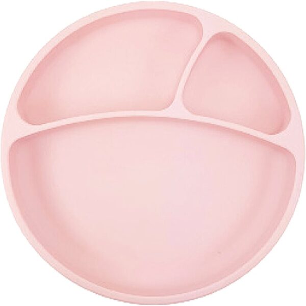 Minikoioi Puzzle Plate Pink farfurie compartimentată cu ventuză 1 buc-ro