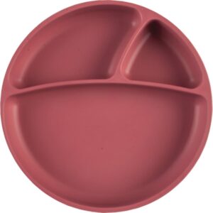 Minikoioi Puzzle Plate Rose farfurie compartimentată cu ventuză 1 buc-ro