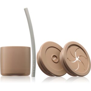 Minikoioi Sip+Snack Set serviciu de masă pentru copii pentru copii Bubble Beige / Powder Grey 1 buc-Țena