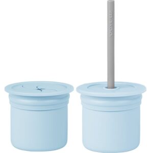 Minikoioi Sip+Snack Set serviciu de masă pentru copii pentru copii Mineral Blue / Powder Grey 1 buc-ro