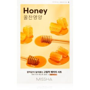 Missha Airy Fit Honey mască textilă iluminatoare 19 g-ro