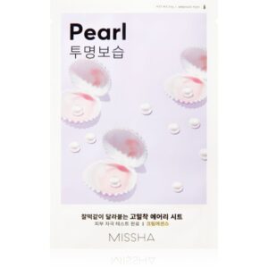 Missha Airy Fit Pearl Mască textilă cu efect de iluminare și hidratare 19 g-ro
