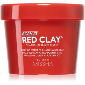 Missha Amazon Red Clay™ masca de curatare pentru reducerea sebumului si minimalizarea porilor cu argila 110 ml-ro