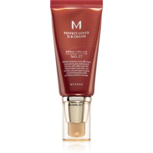 Missha M Perfect Cover crema BB cu o protectie UV ridicata culoare No. 27 Honey Beige SPF42/PA+++ 50 ml-ro