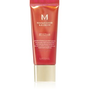 Missha M Perfect Cover crema BB cu protectie ridicata si filtru UV pachet mic culoare No. 13 Bright Beige SPF 42/PA+++ 20 ml-ro