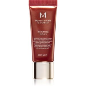 Missha M Perfect Cover crema BB cu protectie ridicata si filtru UV pachet mic culoare No. 23 Natural Beige SPF 42/PA+++ 20 ml-ro