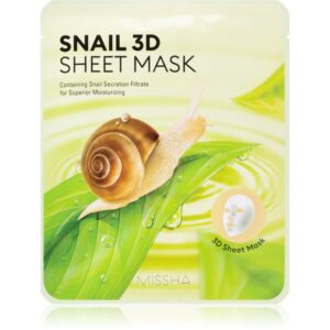 Missha Snail masca de celule cu efect de curatare si reimprospatare extract de melc 23 g-ro