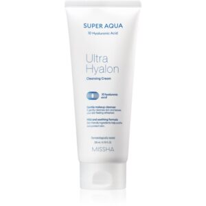 Missha Super Aqua 10 Hyaluronic Acid cremă hidratantă pentru curățare 200 ml-ro