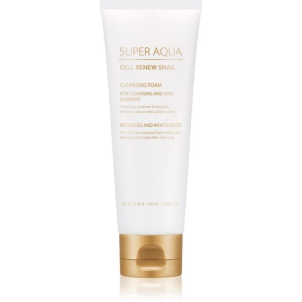 Missha Super Aqua Cell Renew Snail spuma de curatat extract de melc 100 ml-ro