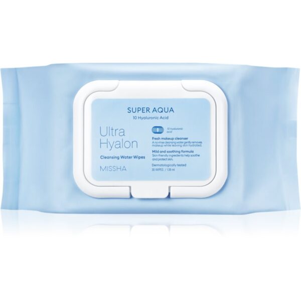 Missha Ultra Hyalon șervețele demachiante pentru make-up cu acid hialuronic 30 buc-ro