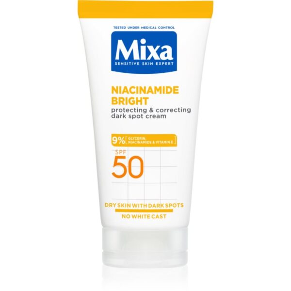 Mixa Niacinamide Bright crema corectoare impotriva petelor intunecate SPF 50 50 ml-ro