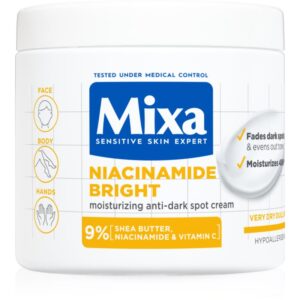 Mixa Niacinamide Bright cremă intens hidratantă impotriva petelor intunecate 400 ml-ro
