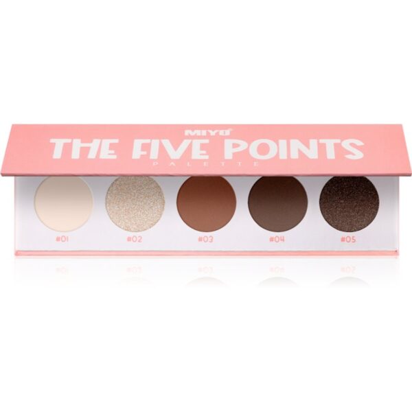 Miyo Eyeshadow The five points paletă cu farduri de ochi culoare 01 We are golden 1 buc-ro