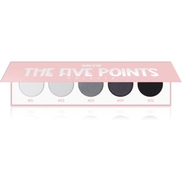 Miyo Eyeshadow The five points paletă cu farduri de ochi culoare 02 Smokey 1 buc-ro