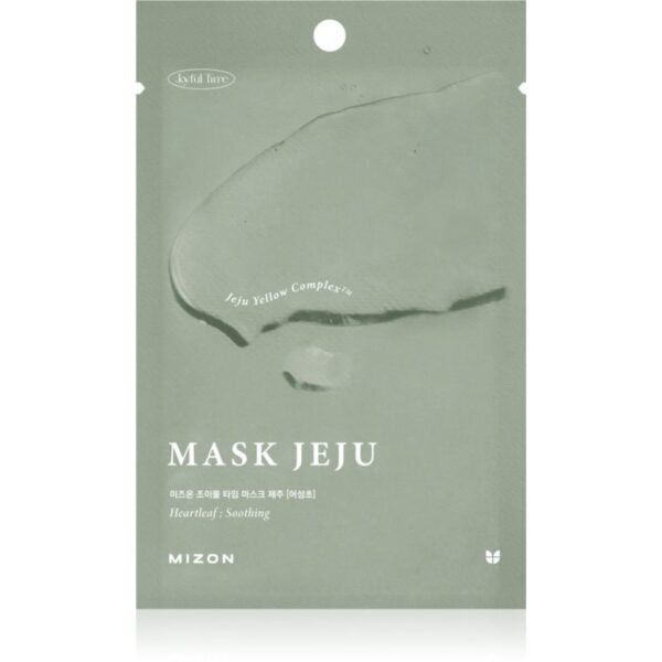 Mizon Joyful Time Jeju Heartleaf mască textilă calmantă pentru piele uscata si iritata 23 g-Țena