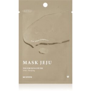 Mizon Joyful Time Jeju Lotus mască textilă hidratantă pentru un ten curat și sănătos 23 g-Țena