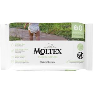 Moltex Pure & Nature Baby Wipes șervețele umede pentru copii 60 buc-Țena