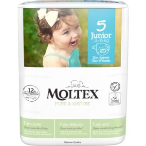 Moltex Pure & Nature Junior Size 5 scutece ECO de unică folosință 11-16 kg 25 buc-Țena