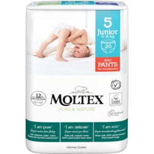 Moltex Pure & Nature Junior Size 5 scutece de unică folosință tip chiloțel 9-14 kg 20 buc-Țena