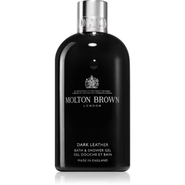 Molton Brown Dark Leather Bath & Shower Gel dus relaxant si gel de baie 300 ml-Țena