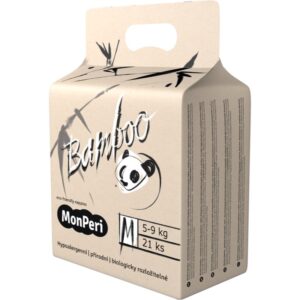 MonPeri Bamboo Size M scutece ECO de unică folosință 5-9 kg 21 buc-Țena