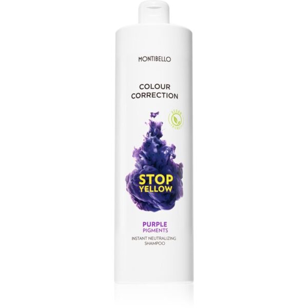 Montibello Colour Correction Stop Yellow sampon pentru par blond si decolorat neutralizeaza tonurile de galben 1000 ml-ro