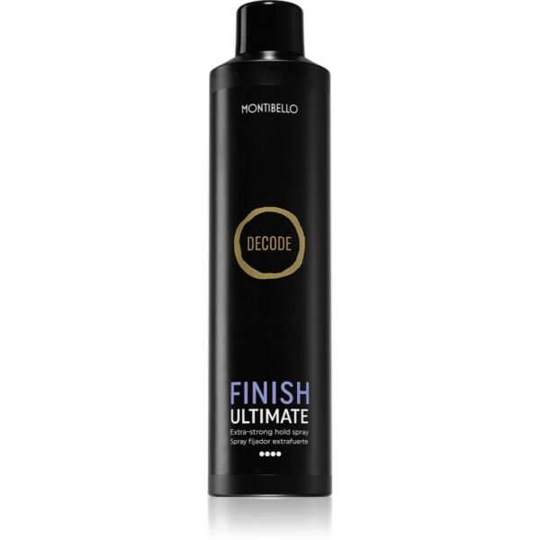 Montibello Decode Finish Ultimate Spray fixativ pentru păr cu fixare foarte puternică rezistent la umezeala 400 ml-Țena