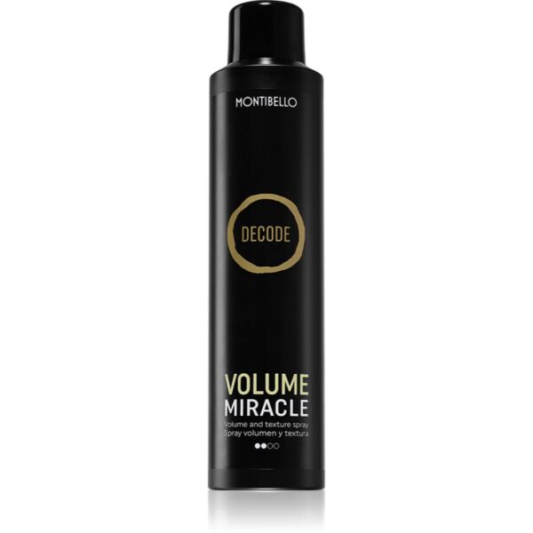 Montibello Decode Volume Miracle Spray spray volumizant pentru uscarea prin suflare și coafatul final al părului 250 ml-ro