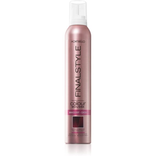 Montibello FINALESTYLE Color mousse vopsea de par sub forma de spuma pentru a evidentia culoarea parului Mahogany - Caoba 320 ml-Țena