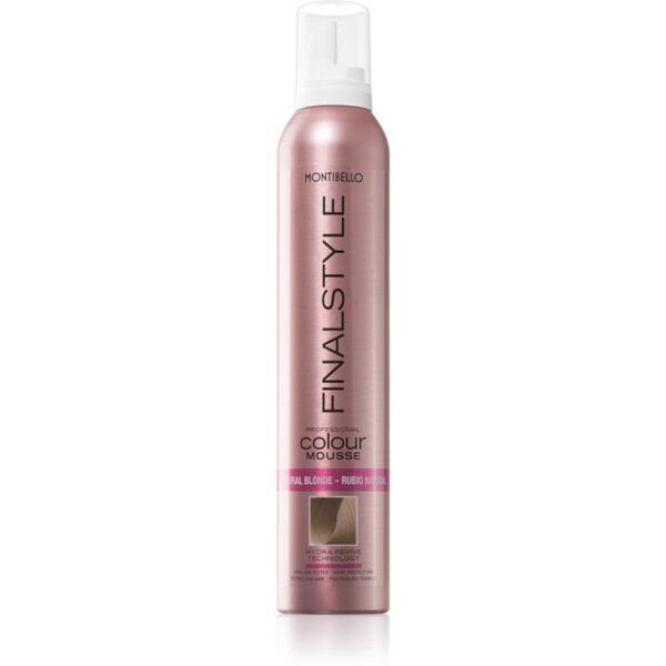 Montibello FINALESTYLE Color mousse vopsea de par sub forma de spuma pentru a evidentia culoarea parului Natural blonde 320 ml-ro