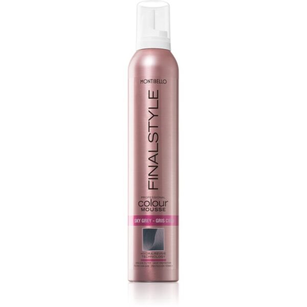Montibello FINALESTYLE Color mousse vopsea de par sub forma de spuma pentru a evidentia culoarea parului Sky Grey - Gris Cielo 320 ml-Țena