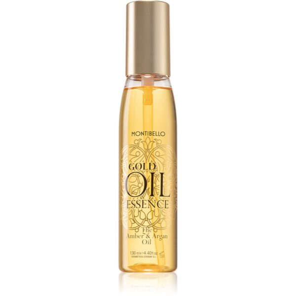Montibello Gold Oil Amber & Argan Oil ulei pentru regenerarea și protecția părului deteriorat și a vârfurilor despicate cu ulei de argan 130 ml-ro