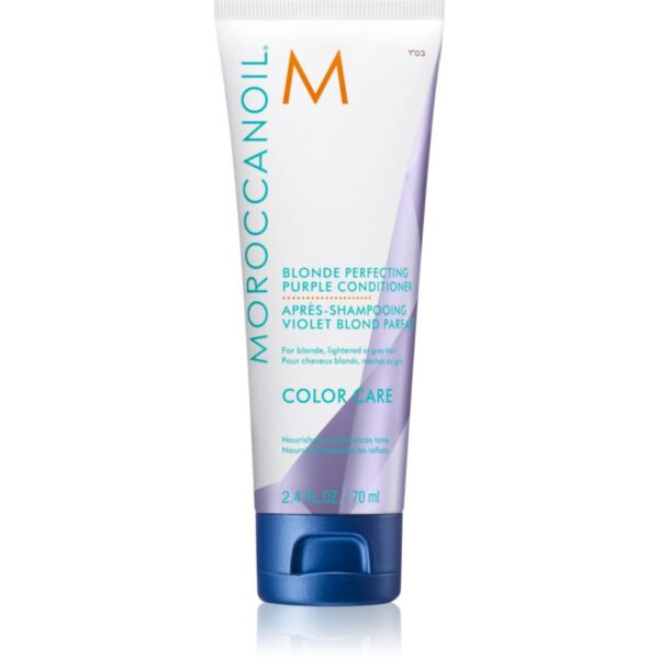 Moroccanoil Color Care balsam de par violet pentru parul blond cu suvite 70 ml-Țena
