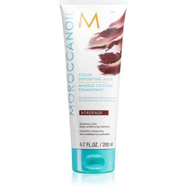 Moroccanoil Color Depositing mască fină de hrănire fără pigmenți permanenți de culoare Bordeaux 200 ml-ro