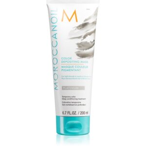Moroccanoil Color Depositing mască fină de hrănire fără pigmenți permanenți de culoare Platinum 200 ml-ro