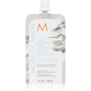 Moroccanoil Color Depositing mască fină de hrănire fără pigmenți permanenți de culoare Platinum 30 ml-Țena