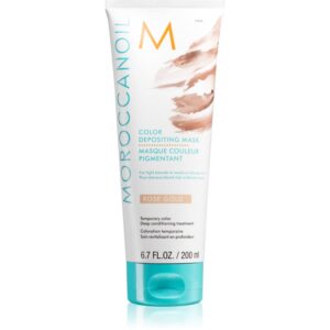 Moroccanoil Color Depositing mască fină de hrănire fără pigmenți permanenți de culoare Rose Gold 200 ml-Țena