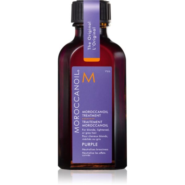 Moroccanoil Treatment Purple ulei hrănitor pentru părul blond şi gri 50 ml-ro