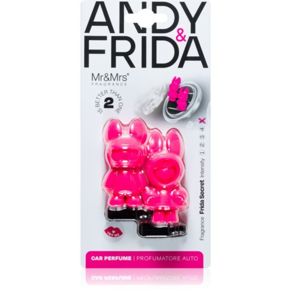 Mr & Mrs Fragrance Andy & Frida Frida Secret parfum pentru masina 1 buc-Țena