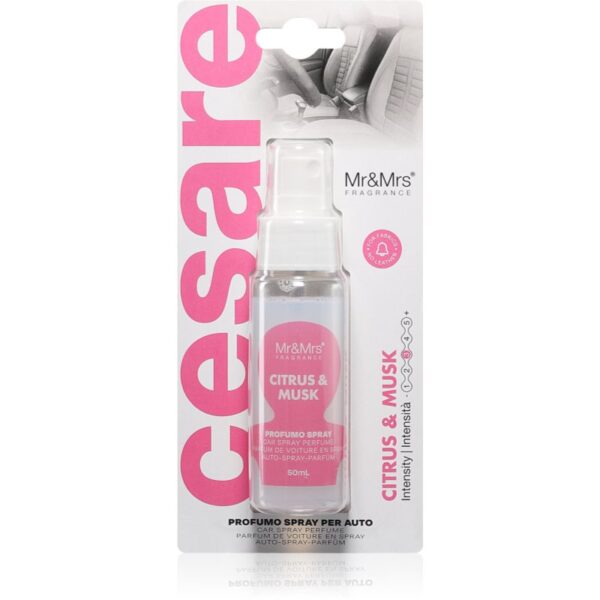 Mr & Mrs Fragrance Cesare Citrus & Musk odorizant de camera pentru mașină 50 ml-ro