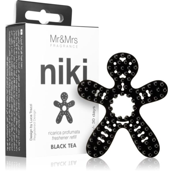 Mr & Mrs Fragrance Niki Black Tea parfum pentru masina rezervă 1 buc-ro